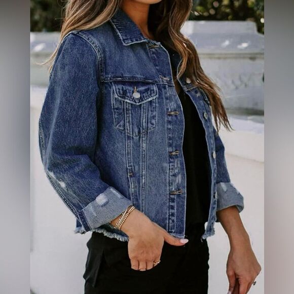 Women's Denim Jacket - Picture 2 of 10